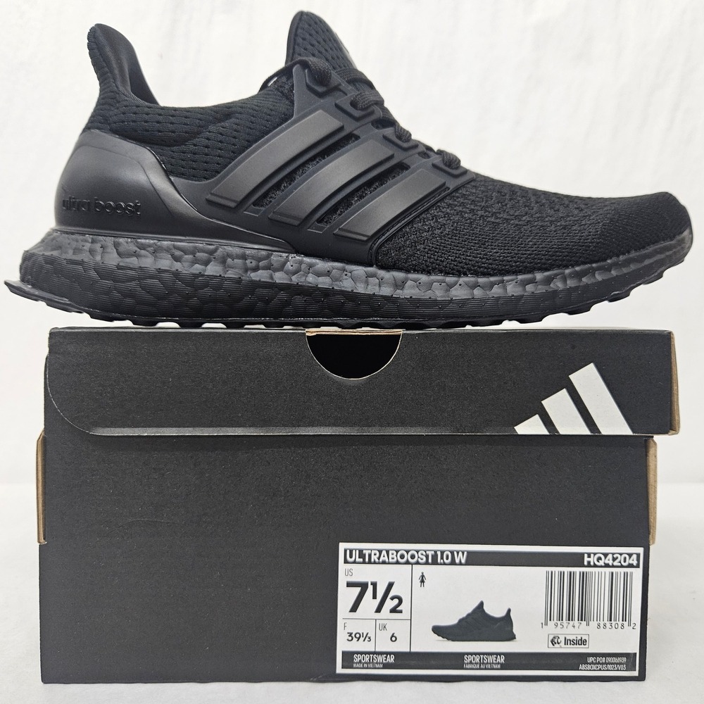 Adidas Ultraboost 1.0 W Running Shoes HQ4204 Triple Black Women's Size 7.5